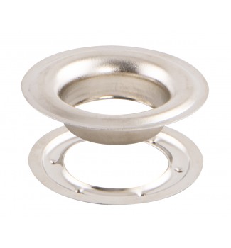 #7.5(25mm) Curtain Eyelet-Grommet & Washer Made of High Quality Brass Color Nickel 100 pcs set (1 " inside hole UK-USA Standard)(25 mm inside hole Europe Standard)